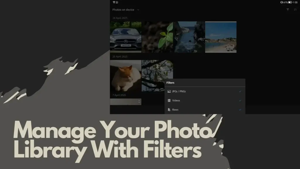 Manage Your Photo Library With Filters IN Lightroom Mod apk