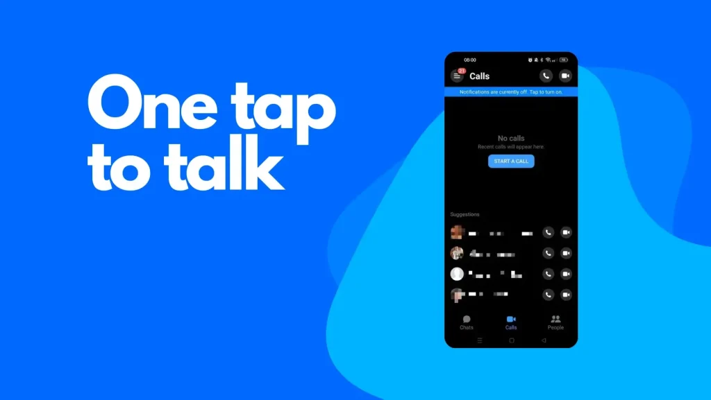 One tap to talk. with Messenger Apk