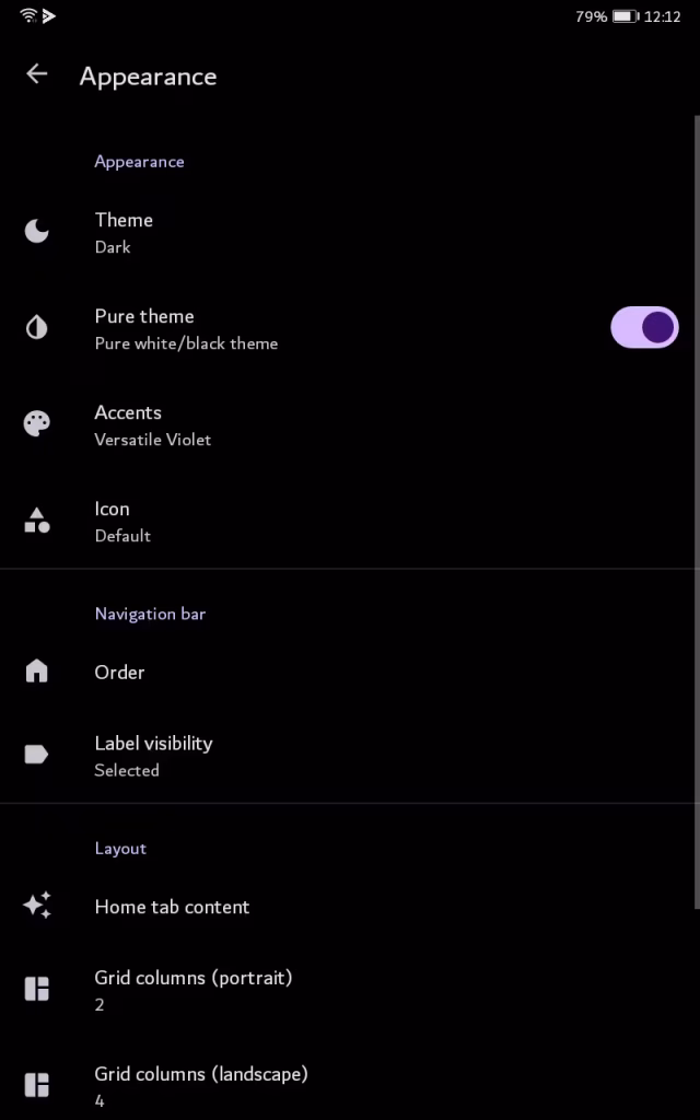 Customize Asset Colors on Libretube