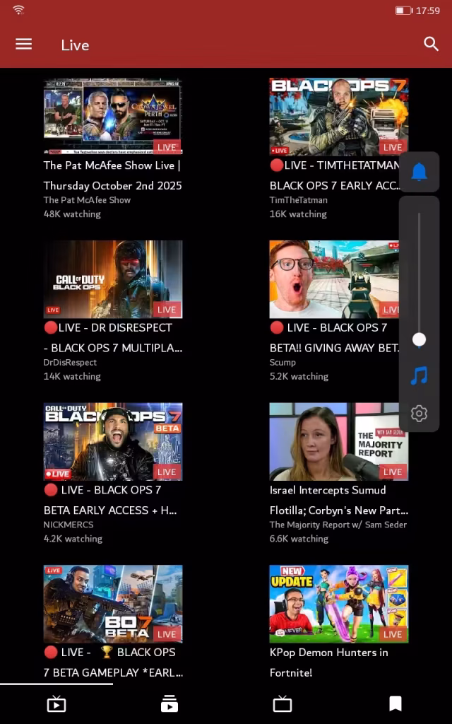 Watch Live Stream On NewPipe Apk